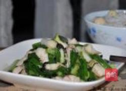 大蒜炒黑鱼片的做法图解9