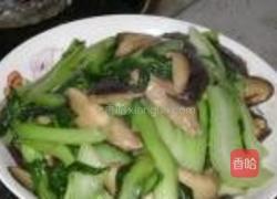 蚝油香菇油菜的做法图解9