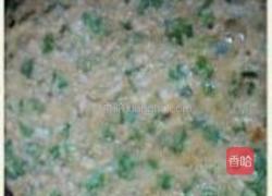 芹菜叶虾皮饼的做法图解4