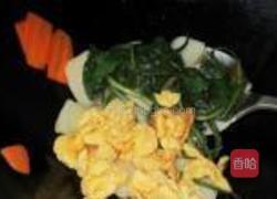 蒲公英鸡蛋炒年糕的做法图解12