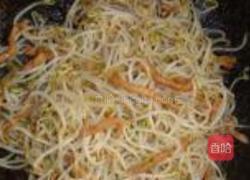 肉丝炒豆芽的做法图解7