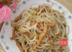 肉丝炒豆芽的做法图解8
