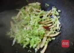 白菜豆干汤面的做法图解4