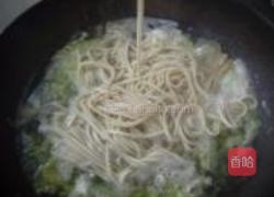 白菜豆干汤面的做法图解7