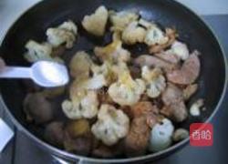 菜花烧猪肝的做法图解9