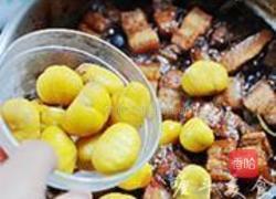 板栗大蒜烧肉的做法图解6