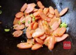 豇豆炒香肠的做法图解3