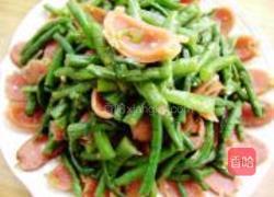 豇豆炒香肠的做法图解7