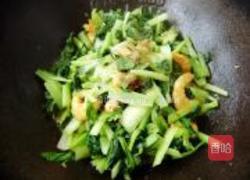 海米炒油菜的做法图解5