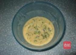 香菜煎饼的做法图解4