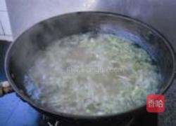 白菜丝热汤面的做法图解8