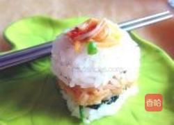 缤纷米饭三明治的做法图解10