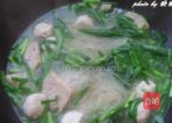 韭菜肉丸煮米粉的做法图解8