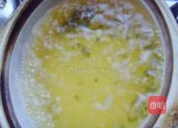 荷叶绿豆粥的做法图解3