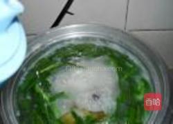 猪红韭菜粥的做法图解7