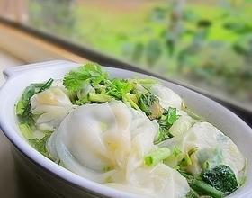 荠菜鸡蛋云吞