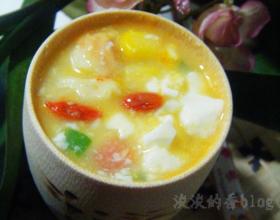 咸蛋豆花羹