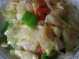 尖椒炒圆白菜