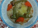 五花肉时蔬焖米饭
