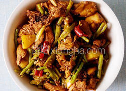 豇豆烧鸡肉