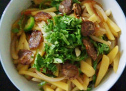 家常香肠小炒