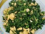 菠菜炒鸡蛋