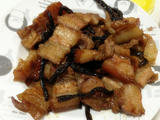 豆角干炒花腩