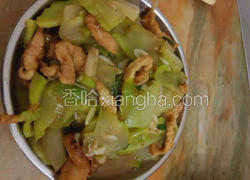 青榨菜虾皮炒肉丝