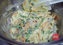 起司海鲜蔬菜煎饼的做法图解5