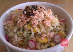 日式鲑鱼炒饭的做法图解6