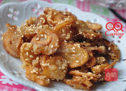 芝麻蒜酥片的做法图解5