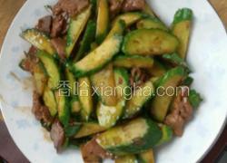 肉片炒黄瓜