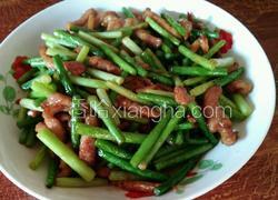 肉丝炒蒜台