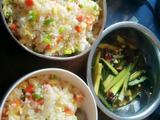 扬州炒饭+蒜蓉黄瓜