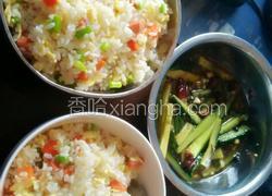 扬州炒饭+蒜蓉黄瓜