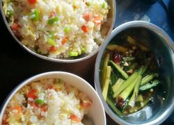 扬州炒饭+蒜蓉黄瓜