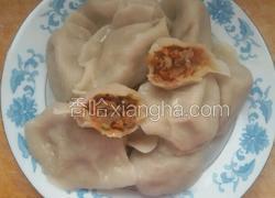 羊肉胡萝卜饺子。