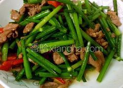 韭菜花小炒肉