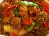 麻辣鸡胗花