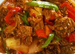 麻辣鸡胗花