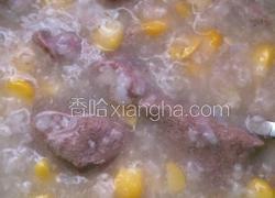 猪肝猪粉肠玉米粥