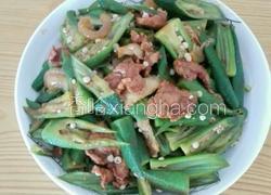 醋溜肉片黄秋葵