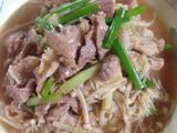 金针菇炒肉