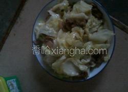 五花肉炒包菜