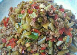 自制酸豆角炒肉末