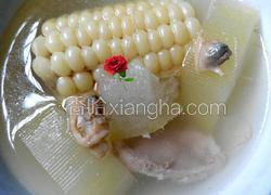 冬瓜玉米沙蚬瘦肉汤