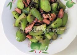 火腿榄菜炒丝瓜