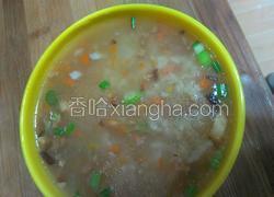 冬瓜香菇肉末粥