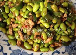 酱烧毛豆肉丝