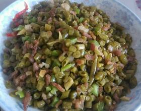 酸豆角炒肉沫[图]